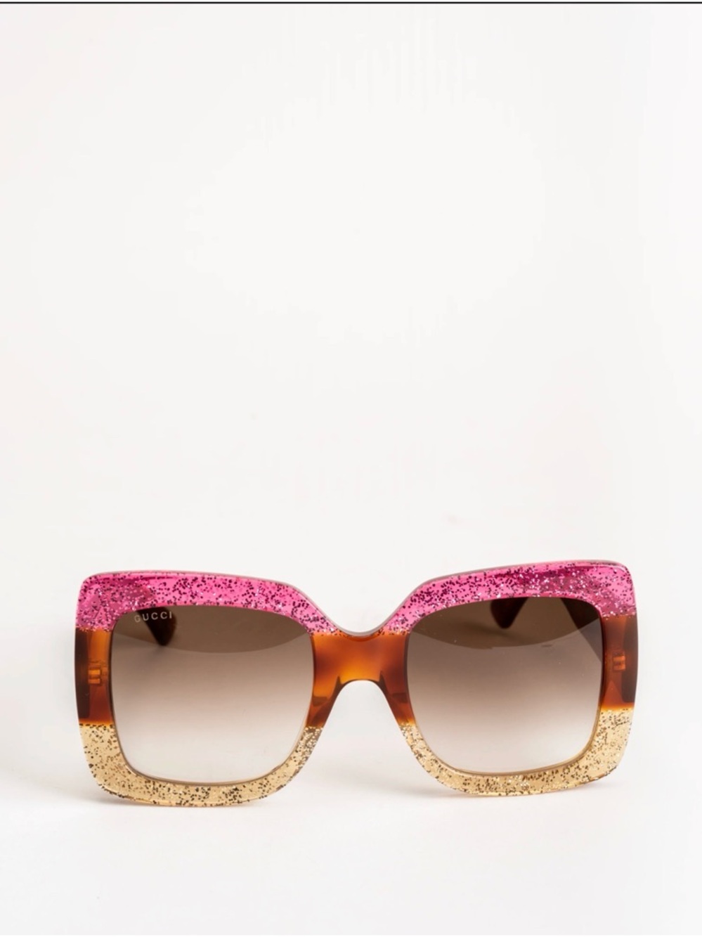 Authentic GUCCI GG0083S Oversized Glitter Sunglasses - Pristine - Picture 12 of 12